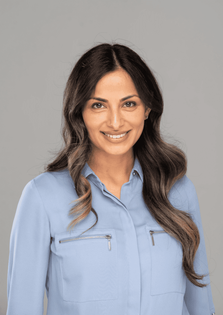 woman smiling for business headshot