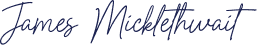 James Micklethwait signature