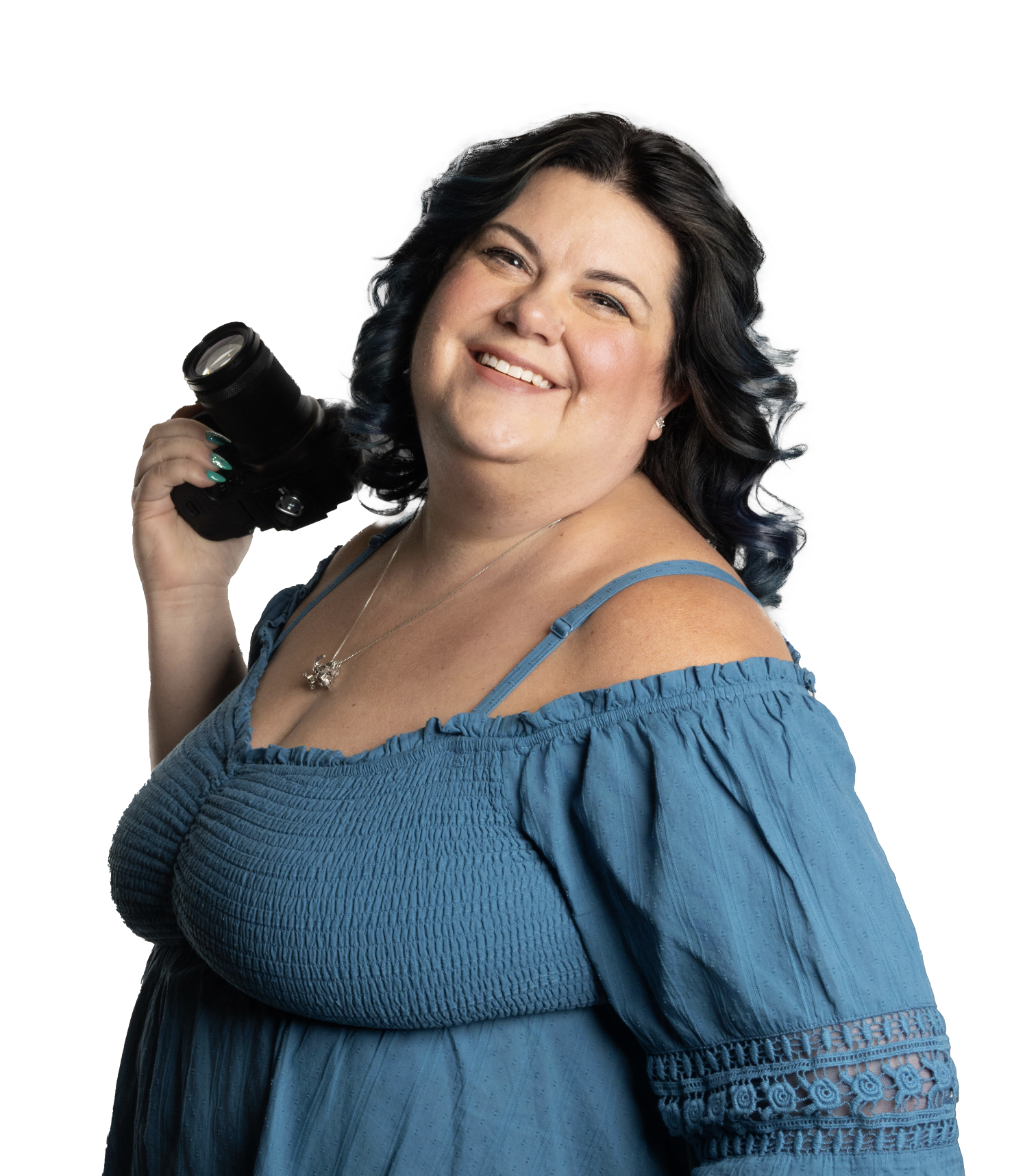 Lauren Photographer holding a camera